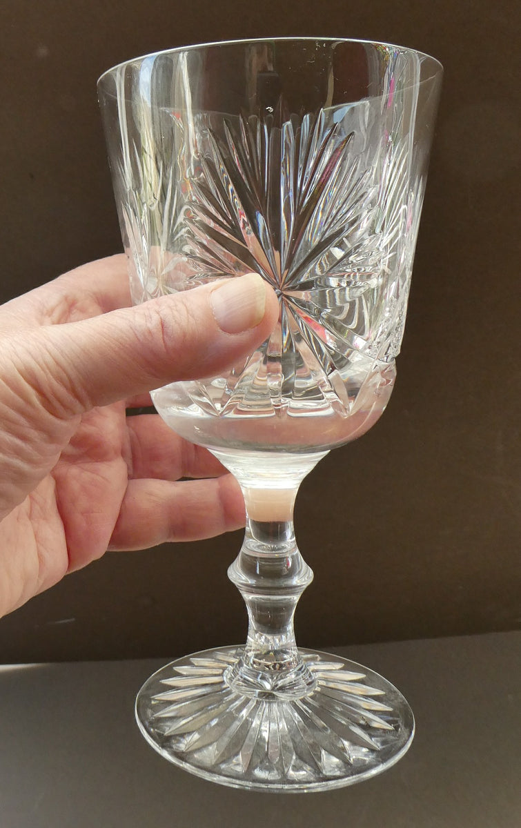 8 Edinburgh & Leith Art Deco Wine Glasses