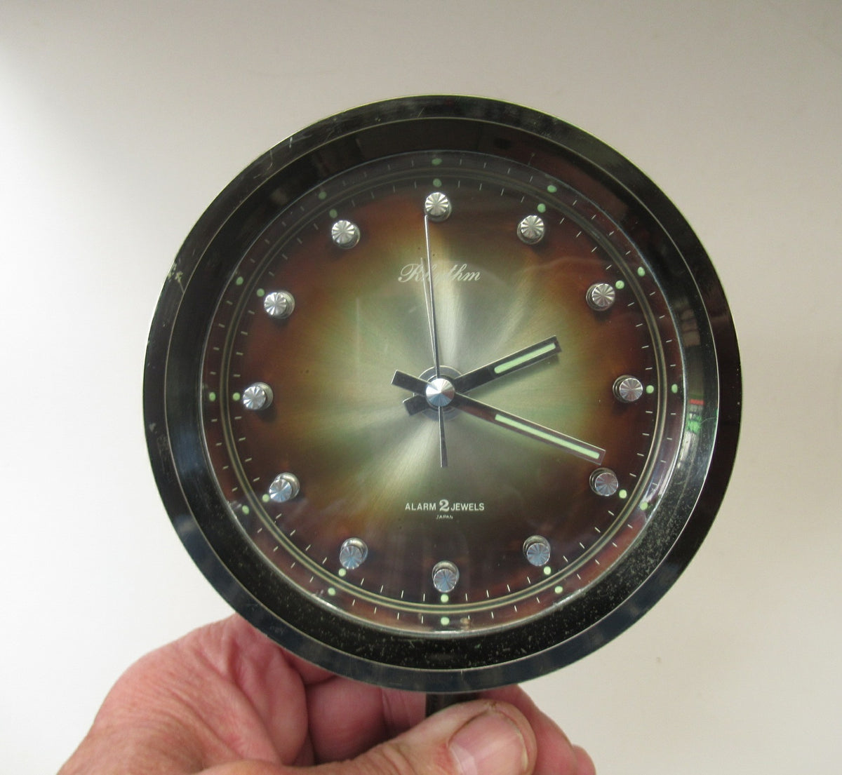 1960s SPACE AGE Japanese Rhythm TULIP Alarm Clock, with 