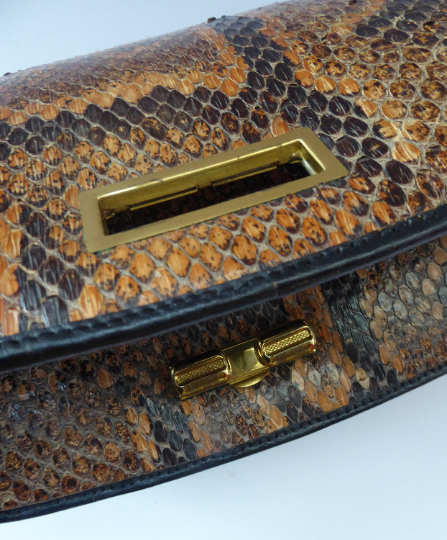 Vintage snakeskin handbag hot sale