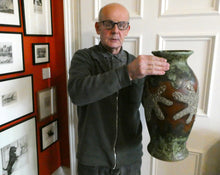 Load image into Gallery viewer, Huge Dumler &amp; Breiden Vintage West German Pottery Floor Vase 1960s
