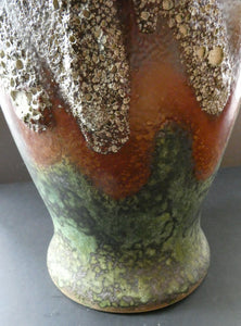 Huge Dumler & Breiden Vintage West German Pottery Floor Vase 1960s