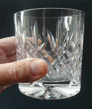 Load image into Gallery viewer, PAIR of Edinburgh Crystal Large Old Fashioned Whisky Tumblers. LOMOND PATTERN 3 1/4 inches
