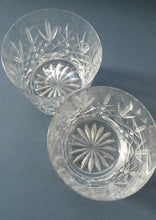 Load image into Gallery viewer, PAIR of Edinburgh Crystal Large Old Fashioned Whisky Tumblers. LOMOND PATTERN 3 1/4 inches
