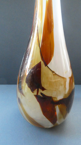 SCOTTISH STUDIO GLASS Bottle Vase by John Lawrie (Juniper Green Studio & Edinburgh College of Art)