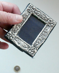 Vintage Miniature Silver Photograph Frame. Makers Mark SS & Hallmarked London 1985