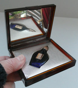 Vintage Bourjois "Evening In Paris" Mini Perfume Bottle In Mirrored Vanity Case / Card Case