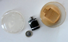 Load image into Gallery viewer, 1930s ART DECO Miniature Saville&#39;s MISCHIEF Perfume Bottle in Soap Cake &amp; Clear Plastic Box
