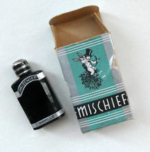 Load image into Gallery viewer, 1930s ART DECO Miniature Saville&#39;s MISCHIEF Perfume Bottle in Original Retail Box
