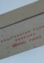 Load image into Gallery viewer, 1930s ART DECO Miniature Californian Poppy Perfume Bottle in Grand Piano Box. ATKINSON&#39;S, LONDON
