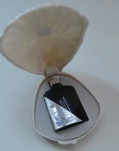 1930s ART DECO Bourjois "Evening In Paris" Perfume Bottle in Bakelite White Clam Shell Box