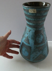 West German Herman Scholtis Carstens Tonnieshof Ankara Tall Vase