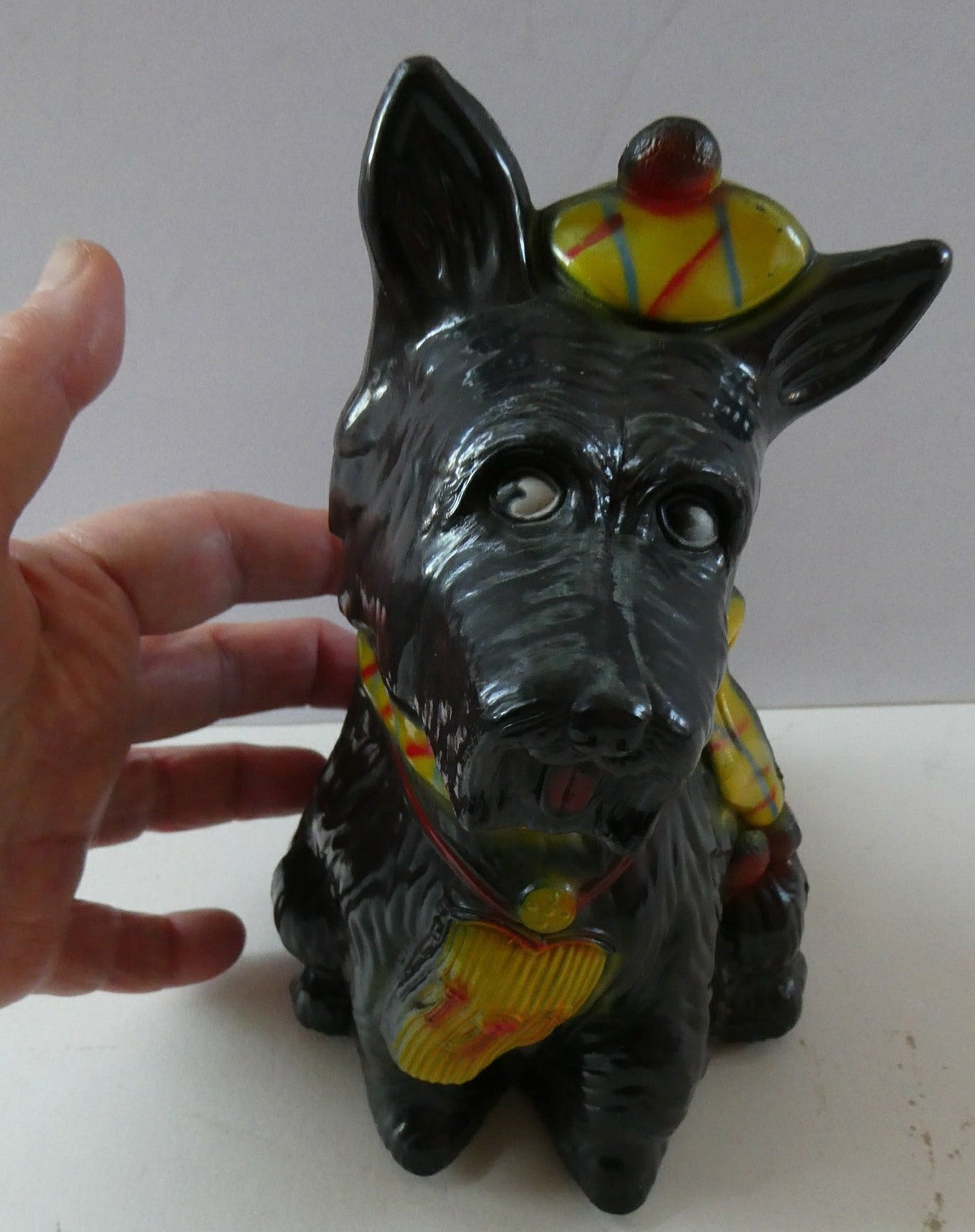 3 dogs scottish good terrier vintage 50s faux leather Collection Old Toys