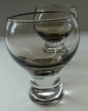 Load image into Gallery viewer, Large Red Wine Goblet Caithness Canisbay Glass 1970s Colin Terris
