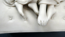 Load image into Gallery viewer, Antique MINTON Parian Entitled &quot;Sleeping Children&quot; after Sir Francis Chantrey; c 1847
