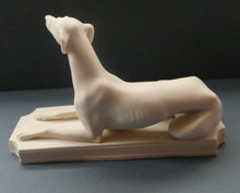 Load image into Gallery viewer, LARGE and Beautifully Modelled Antique Parian Model of a Reclining Greyhound. 11 1/2 inches
