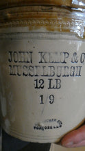 Load image into Gallery viewer, Antique Buchan Pottery Large Stoneware 12 lb. Storage Crock. MUSSELBURGH
