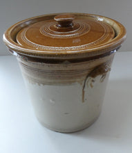 Load image into Gallery viewer, Antique Buchan Pottery Large Stoneware 12 lb. Storage Crock. MUSSELBURGH
