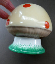 Load image into Gallery viewer, 1920s Shelley Pottery Mabel Lucie Attwell Red Spotted Mushroom Sugar Bowl
