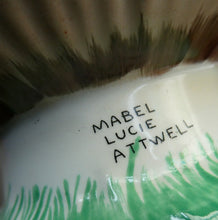 Load image into Gallery viewer, 1920s Shelley Pottery Mabel Lucie Attwell Red Spotted Mushroom Sugar Bowl
