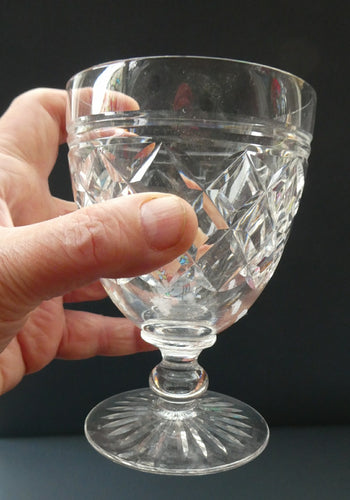 EDINBURGH CRYSTAL ONE SINGLE Gin & Tonic Glass. With 1950s Etched Mark