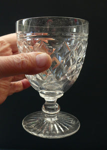 PAIR of EDINBURGH CRYSTAL Gin & Tonic Glasses. With Old 1920s Edinburgh & Leith Etched Mark