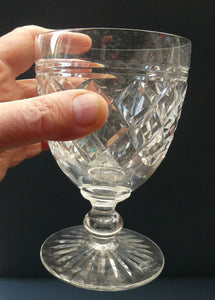 PAIR of EDINBURGH CRYSTAL Gin & Tonic Glasses. With Old 1920s Edinburgh & Leith Etched Mark