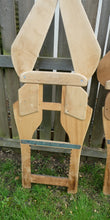 Load image into Gallery viewer, PAIR of Quirky Vintage Wooden Jumper Stretcher Frames with Moveable Limb Sections
