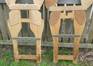 PAIR of Quirky Vintage Wooden Jumper Stretcher Frames with Moveable Limb Sections