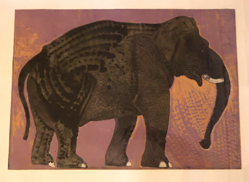 AMERICAN ART. Robert Rivers: Large 1999 Limited Edition Etching Printed in Colour Using Three Plates.  Entitled 