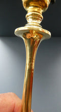 Load image into Gallery viewer, Antique Arts and Crafts Brass Lamp and Opaque White Glass Shade. DRYAD of Leicester Style
