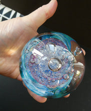 Load image into Gallery viewer, 1990s Magnum Scottish Selkirk Glass Paperweight with Paper Label
