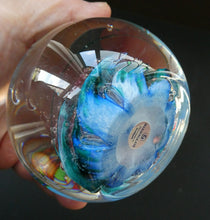 Load image into Gallery viewer, 1990s Magnum Scottish Selkirk Glass Paperweight with Paper Label
