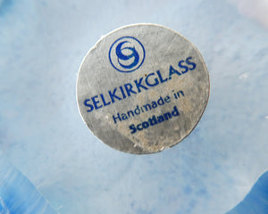 1990s Magnum Scottish Selkirk Glass Paperweight with Paper Label