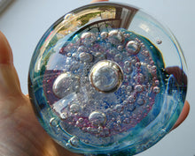 Load image into Gallery viewer, 1990s Magnum Scottish Selkirk Glass Paperweight with Paper Label
