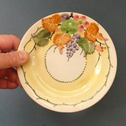 Vintage 1920s Hand Painted MAK MERRY Pottery Small Side Plate. 5 1/2 inches