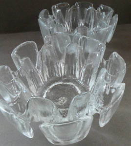 Vintage 1970s Ravenhead Glass / Crytal Bowl. Flair Series