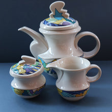 Load image into Gallery viewer, ROSENTHAL 1980s Studio Line Teapot, Milk Jug &amp; Sugar Bowl. RARE Spirit Wonderland by Dorothy Hafner
