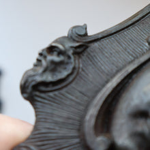 Load image into Gallery viewer, Strange Antique German Wall Pocket Match Holder. Cast Iron with Head of a Valkyrie 
