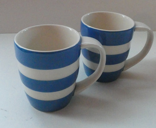 Pair of Contemporary CLASSIC TG Green CORNISHWARE Coffee Mugs