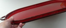 Load image into Gallery viewer, LARGE CERAMIC Villeroy &amp; Boch Oval Serving Tray. 1980s Granada Design with Red Glaze
