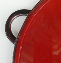 Load image into Gallery viewer, LARGE CERAMIC Villeroy &amp; Boch Round Serving Tray. 1980s Granada Design with Red Glaze
