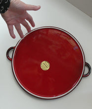 Load image into Gallery viewer, ARGE CERAMIC Villeroy &amp; Boch Round Serving Tray. 1980s Granada Design with Red Glaze
