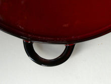 Load image into Gallery viewer, LARGE CERAMIC Villeroy &amp; Boch Round Serving Tray. 1980s Granada Design with Red Glaze
