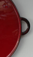 Load image into Gallery viewer, ARGE CERAMIC Villeroy &amp; Boch Round Serving Tray. 1980s Granada Design with Red Glaze
