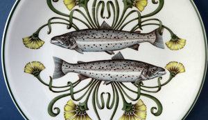 VILLEROY & BOCH.  Fish Plate from the Atlantic Range. No 1: The Salmon