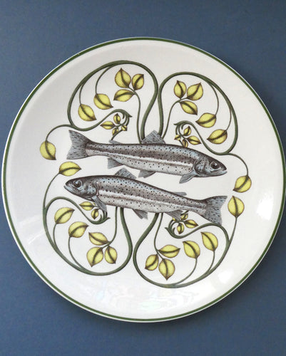 VILLEROY & BOCH.  Fish Plate from the Atlantic Range. No 2: The Trout