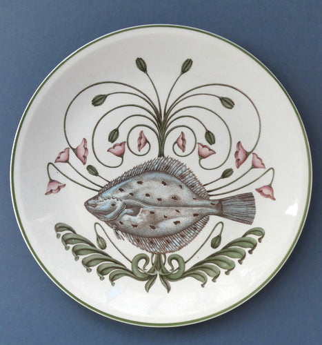 VILLEROY & BOCH.  Fish Plate from the Atlantic Range. No 4: The Plaice 