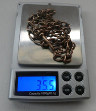 Load image into Gallery viewer, Antique 9CT Gold Double Albert Pocket Watch Chain. Length (clip end to clip end) 16 1/4 inches. Marked 9: 375
