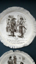 Load image into Gallery viewer, Rare Set of Four VICTORIAN White Cotton Place Mats with Printed Images
