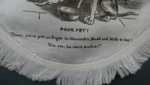 Load image into Gallery viewer, Rare Set of Six VICTORIAN White Cotton Place Mats with Printed Images
